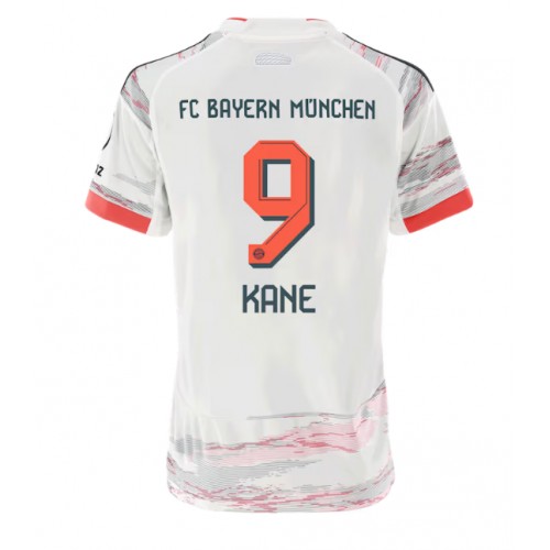 Stroje piłkarskie Bayern Munich Harry Kane #9 Koszulka Wyjazdowej dla damskie 2025-26 Krótki Rękaw